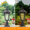 W1340P181986  LED retro solar lamp solar street lamp remote shake control solar lamp outdoor / garden / courtyard solar induction wall lamp