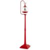 68 Inch Festive Musical Christmas Street Lamp Post with Snow Globe Lantern