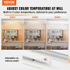 VEVOR 4FT LED Wraparound Light, 50W, 5500LM Flush Mount LED Shop Light