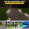 VEVOR Driveway Lights Solar Driveway Lights with Screw Solar Deck Lights Outdoor Waterproof Wireless Dock Lights 6 LEDs for Path Warning Garden Walkwa
