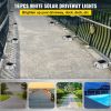 VEVOR Driveway Lights 16-Pack Solar Driveway Lights Bright White with Screw Solar Deck Lights Outdoor Waterproof Wireless Dock Lights 6 LEDs for Path