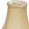Slant Pure Silk Pongee Chandelier Lampshade with Flame Clip, Natural (Set of 6)