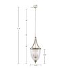 4-Light Glass Bowl Shaped Chandelier