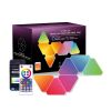 10-Pack Touch Sensitive Modular Triangle Wall Lights with Remote Intelligent triangular Quantum Lamp RGB Color App Control Music Sync