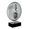 Ultra-Modern Design Table Lamp LED Lights Infinity Mirror Black and Silver Finish Antique Night Lamp Bedroom Lamp