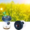 1pc Solar Power Wasp Trap Hanging; Outdoor Bee Trap With UV LED Light; Reusable Trapping Bucket For Insects