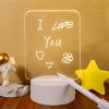 Creative Note Board Led Night Light Rewritable Message Board