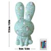 2023 Newest LED Night Light 16Color Rainbow Rabbit Night Light Touch Sensor Room Decor Cute Gift for Kids Children Table Lamp