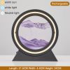 3D Hourglass LED Lamp 360Â° Moving Sand Art Table Lamp Sandscapes Quicksand Night Light Living Room Accessories Home Decor Gifts