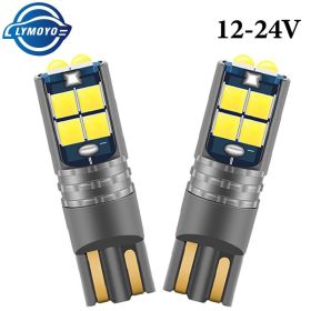 1x T10 W5W LED Canbus 12V 24V Led Bulbs 10SMD 194 168 Auto Car Interior Light Plate Dome Reading Lamp Clearance Light (Socket Type: T10, Emitting Color: Red)