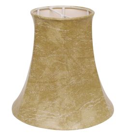 Slant Faux Animal Hide Chandelier Lampshade with Flame Clip, Parchment (Set of 6) (Color: as Pic)