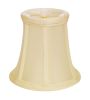 Slant Pure Silk Dupioni Chandelier Lampshade with Flame Clip, Egg (Set of 6)