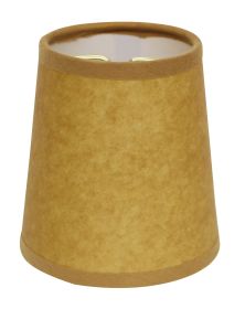 Slant Hardback Chandelier Lampshade with Flame Clip, Oil (Set of 6) (Color: as Pic)