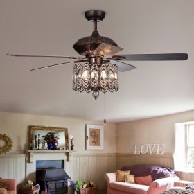 Copper Grove Dejes 52-in. Rustic Bronze Chandelier Ceiling Fan (SKU: CFL-8324RB)