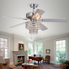 Empire Un 5-Blade Silver Chandelier Ceiling Fan (SKU: CFL-8355CH)