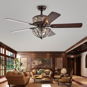 Tisaphon Dual Lamp Crystal Lighted Chandelier (SKU: CFL-8423REMO/RB)