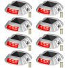 Vevor Driveway Lights, 8-Pack Solar Driveway Lights with Switch Button, Solar Deck Lights Waterproof
