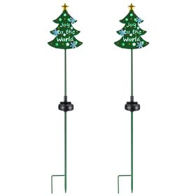 Christmas Tree Solar Light (Color: as picture)