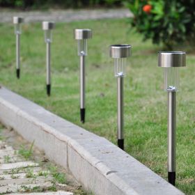 6x White Solar Garden Light SS (Warehouse: LA01)