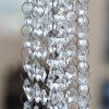 Crystal Octagon Prism Bead String 16mm - 2 Holes Clear Crystal Octagon Bead Chain for Garland Chandelier Wedding Party Tree Garlands Decoration DIY Je