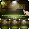 Solar Shed Lights Dual Lighting Heads Dimmable Timing Dusk To Dawn Sensor Hanging Lamp IP65 Waterproof Remote Control