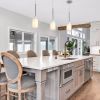 Glass Pendant Light, Modern Pendant Lighting for Kitchen Island, Farmhouse Mini Pendant Lamp with Chrome Nickel Adjustable for Dining Room, Sink