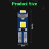 10Pcs T5 LED Lights W1.2W W3W LED Super Bright 3030 LED Car Interior Light Auto Side Wedge Dashboard Gauge Instrument Lamp Bulb