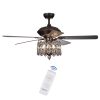 Copper Grove Dejes 52-in. Rustic Bronze Chandelier Ceiling Fan