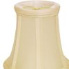 Slant Pure Silk Dupioni Chandelier Lampshade with Flame Clip, Egg (Set of 6)