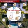 5 CORE Outdoor Speakers Bluetooth Waterproof Pair Linkable TWS Patio Pool Garden Wireless 10W RMS Subwoofer Solar Rock Speaker w RGB Light All Weather