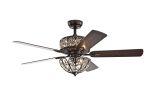 Tisaphon Dual Lamp Crystal Lighted Chandelier